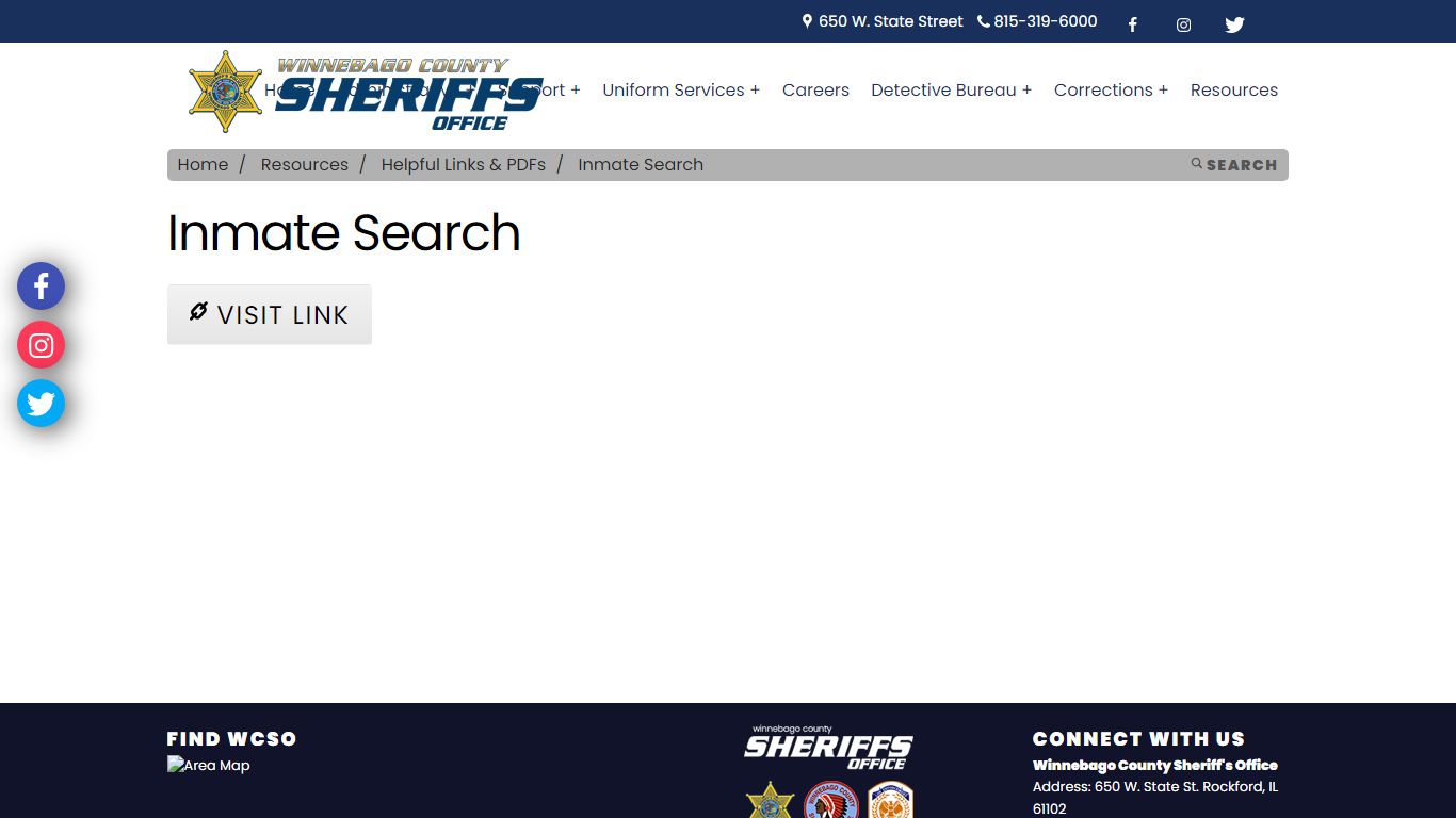 Inmate Search Links - winnebagosheriff.com